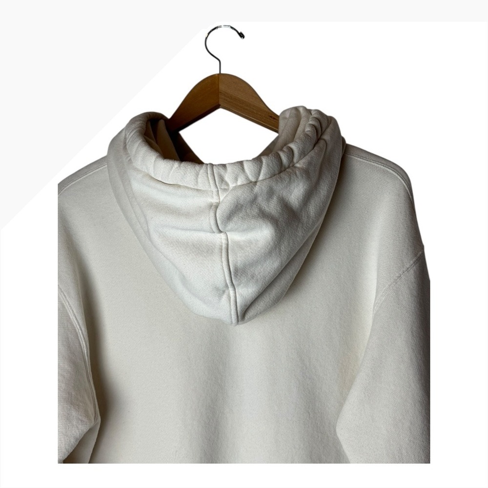 Gucci Sweatshirt Men Small Ivory Interlocking G Logo Hoodie Streetwear Luxury - Picture 5 of 11